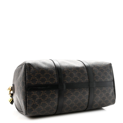 Triomphe Canvas Medium Voyage Duffle Black