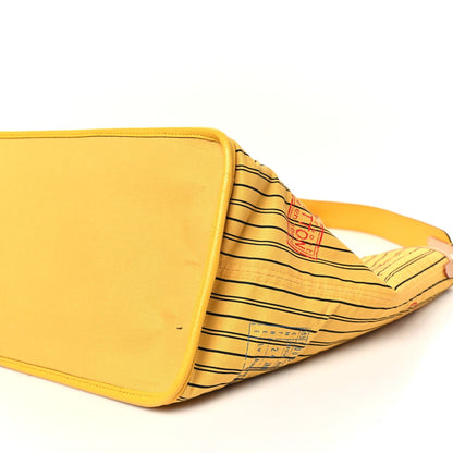 Monogram Stamped Inside Out NYC Neverfull Bandouliere GM Yellow