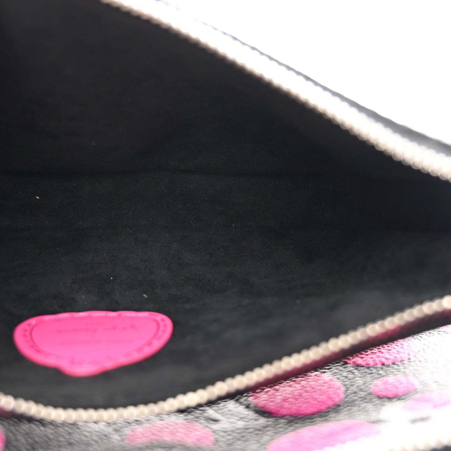 LV X YK Empreinte Multi Pochette Accessories Black Fuchsia