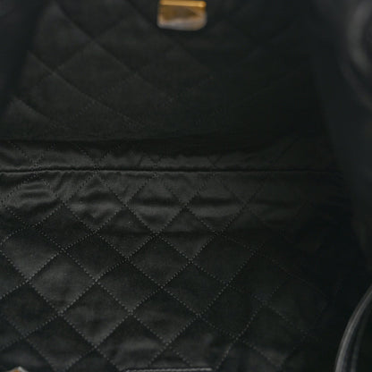Shiny Calfskin Quilted Small Chanel 22 Black