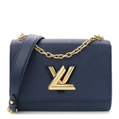 Epi Twist Shoulder Bag MM Indigo