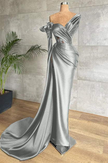 Black Long Sleeves Prom Dress