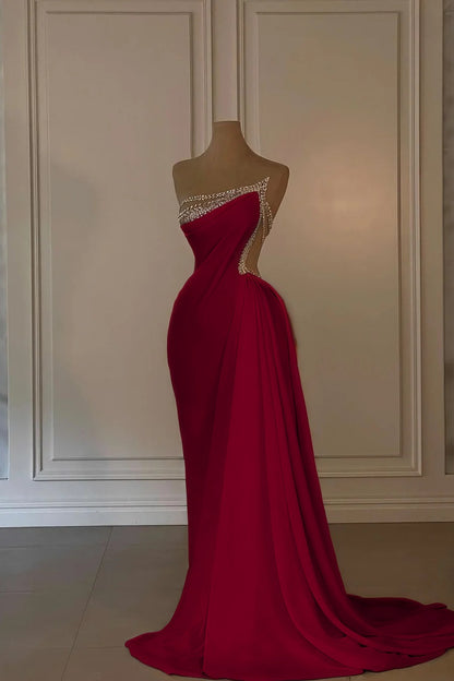 Fabulous Daffodil Asymmetric Sleeveless Ruched Patchwork Evening Dress