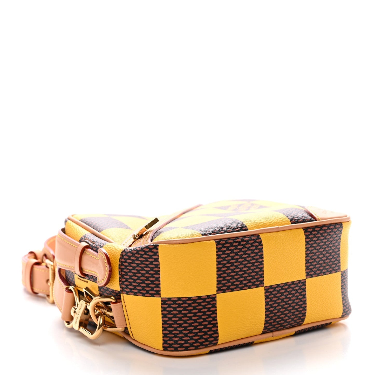 Damier Pop Chess Messenger Jaune Mat