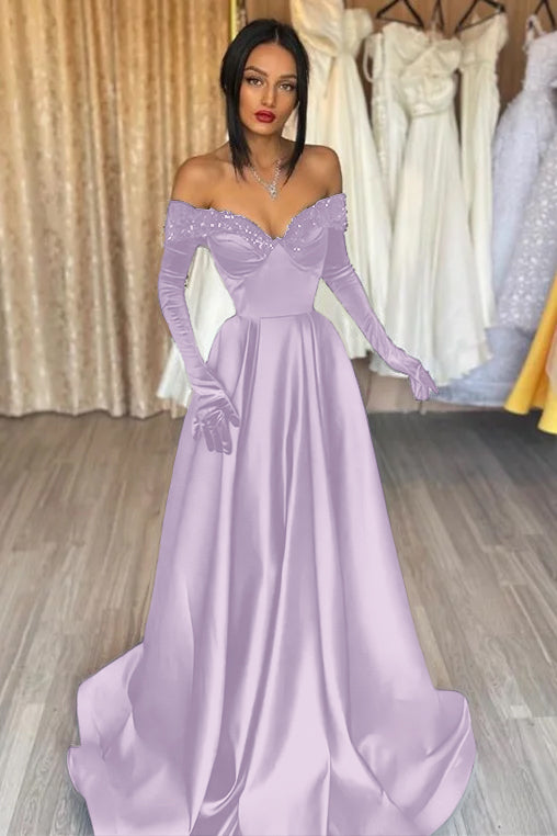 Black Sweetheart Evening Dress A Line With Appliques