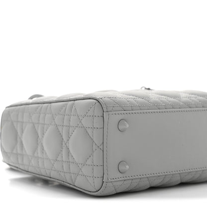 Ultra Matte Calfskin Cannage Small My ABCDior Lady Dior Grey