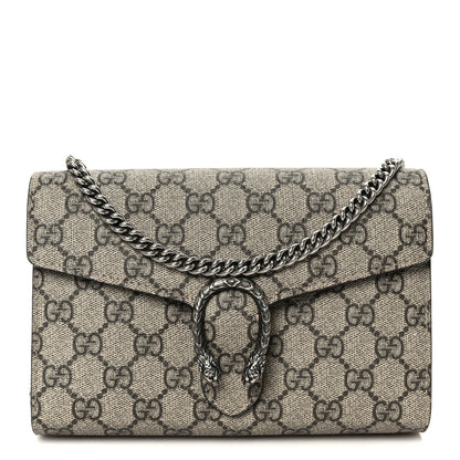 GG Supreme Monogram Mini Dionysus Chain Wallet Beige Taupe