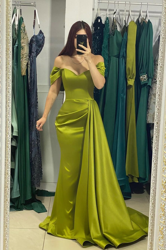 Sleeveless Strapless Sweetheart Off-Shoulders Mermaid Prom Dress