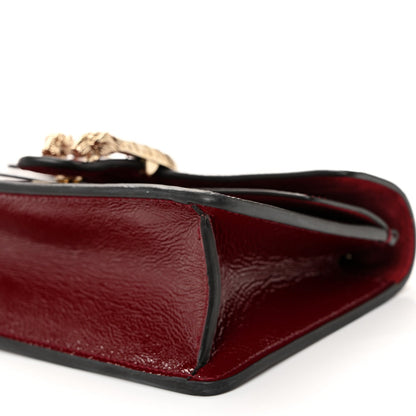 Crinkled Patent Mini Dionysus Shoulder Bag Rosso Ancora Red