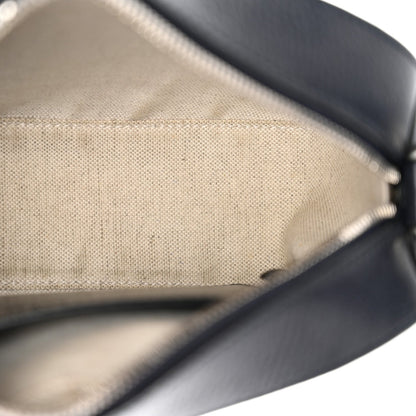GG Supreme Monogram Textured Dollar Calfskin Web Small Ophidia Camera Bag Beige Blue