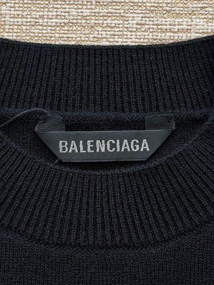 Maglione Balenciaga 25 in lana nera 0017