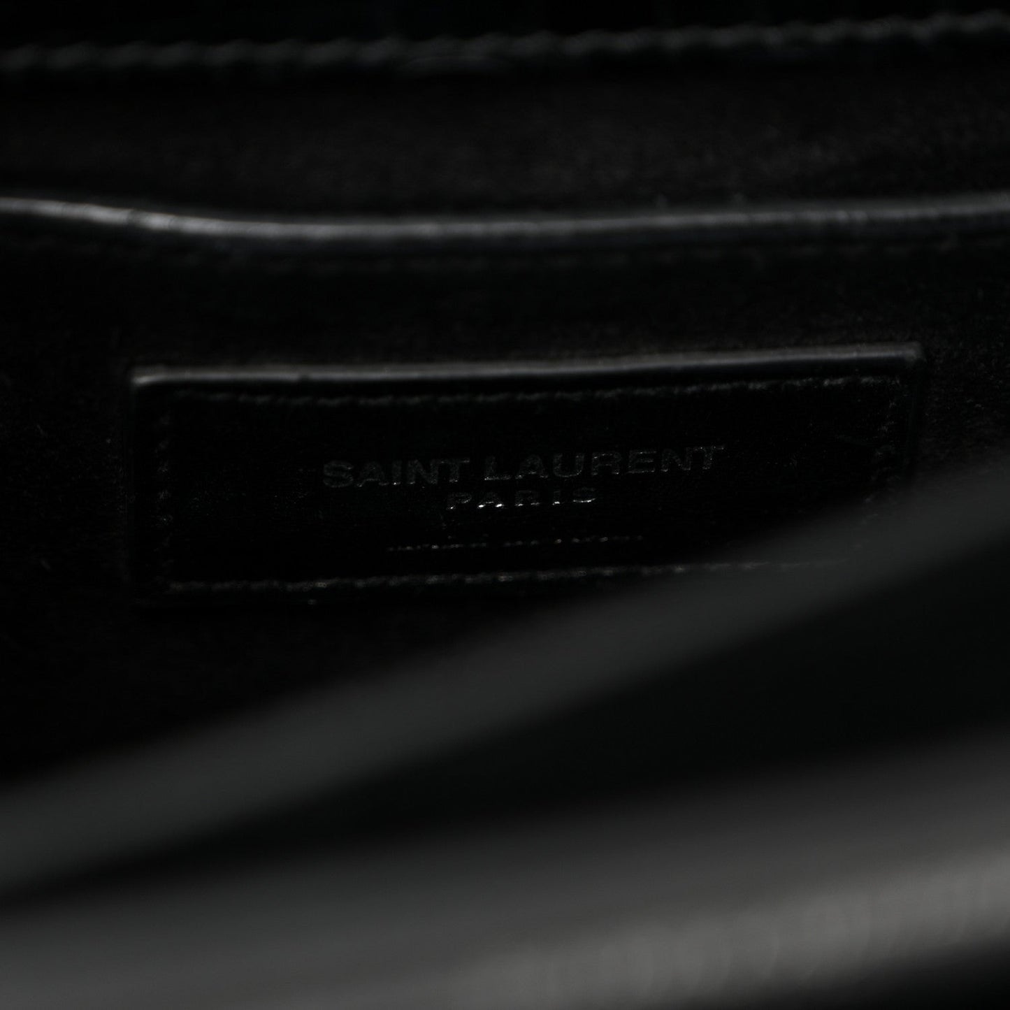 Calfskin Crocodile Embossed Medium Monogram Sunset Black