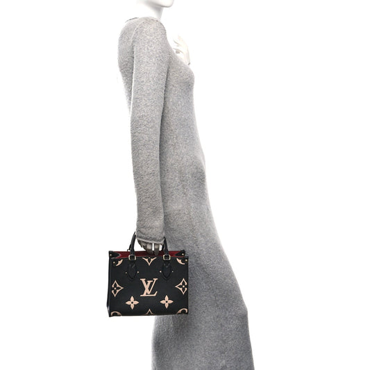 Empreinte Monogram Giant Onthego PM Black Beige