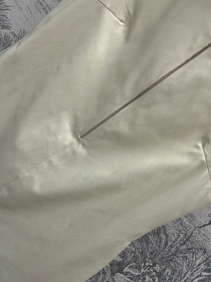 Prada 25 Sleeveless Dress Beige Cotton Polyester