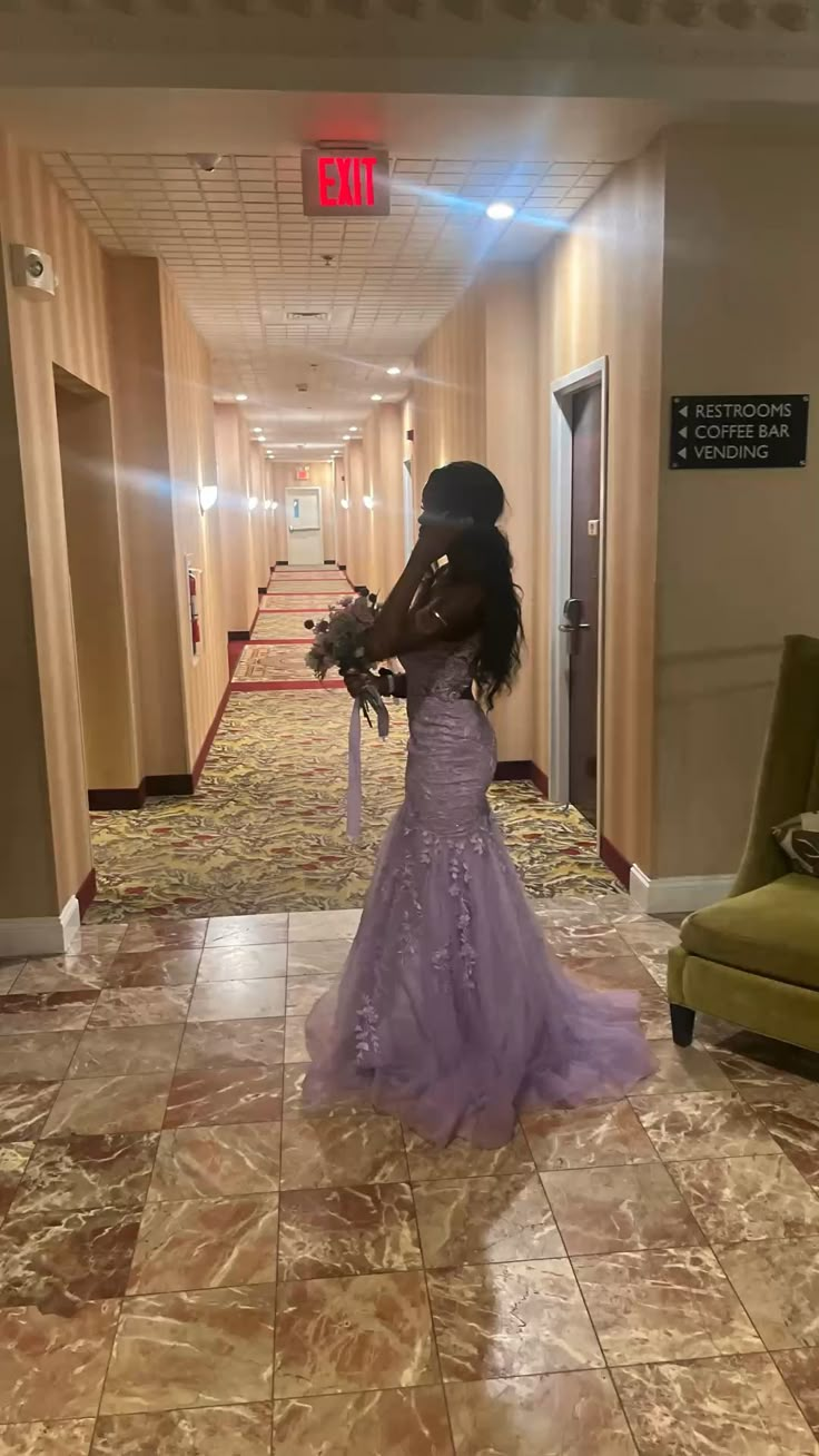 Lilac Mermaid Tulle Princess Dress Long Prom Dress Evening Dress Birthday Dress  fg8419