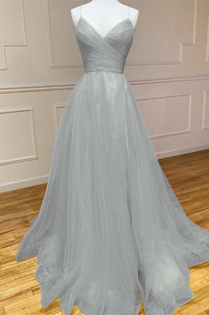 Amazing Yellow Spaghetti-Straps Prom Dress String Back