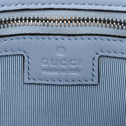Lambskin Matelasse Medium GG Marmont Shoulder Bag  Light Blue