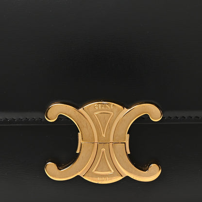 Shiny Calfskin Medium Triomphe Black