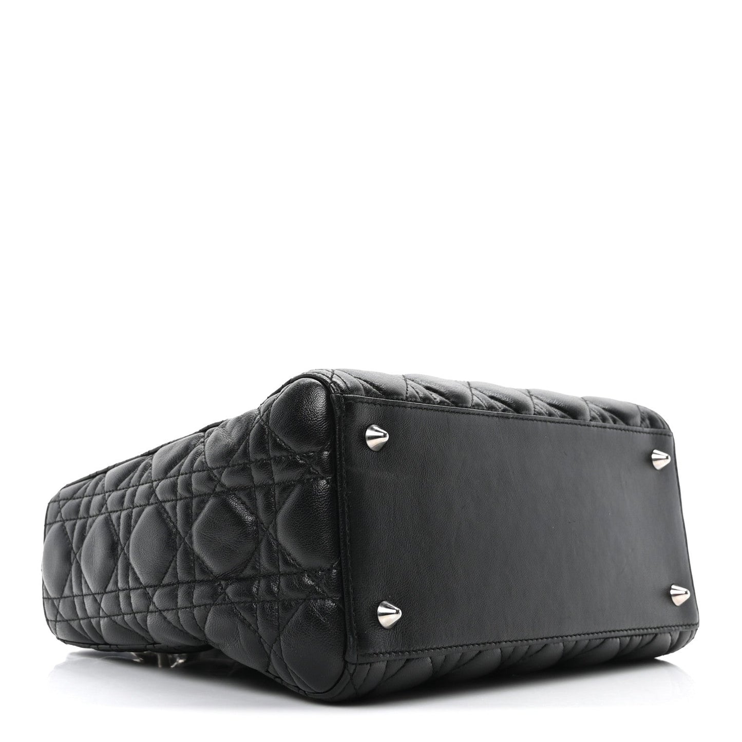 Lambskin Cannage Medium Lady Dior Black