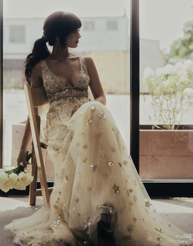 Charming V-neck Floral Long Prom Dress, Evening Dress T132