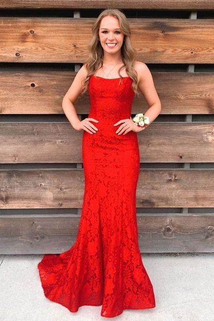 Elegant Mermaid Royal Blue Lace Prom Dress SH627
