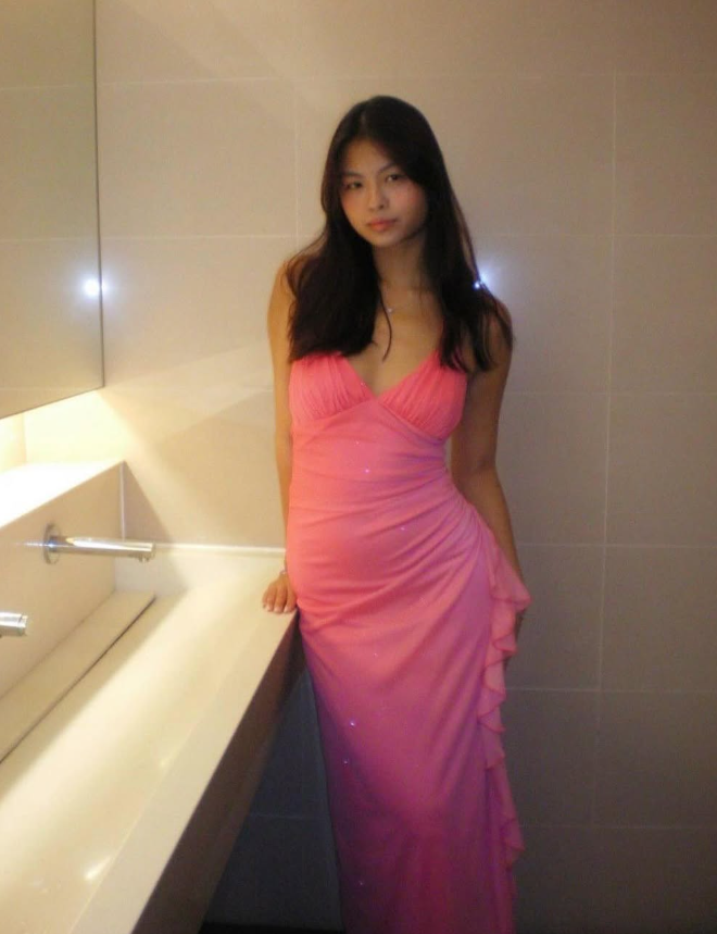 Halter Ombre Navy Blue Long Chiffon Prom Dress  SH1157