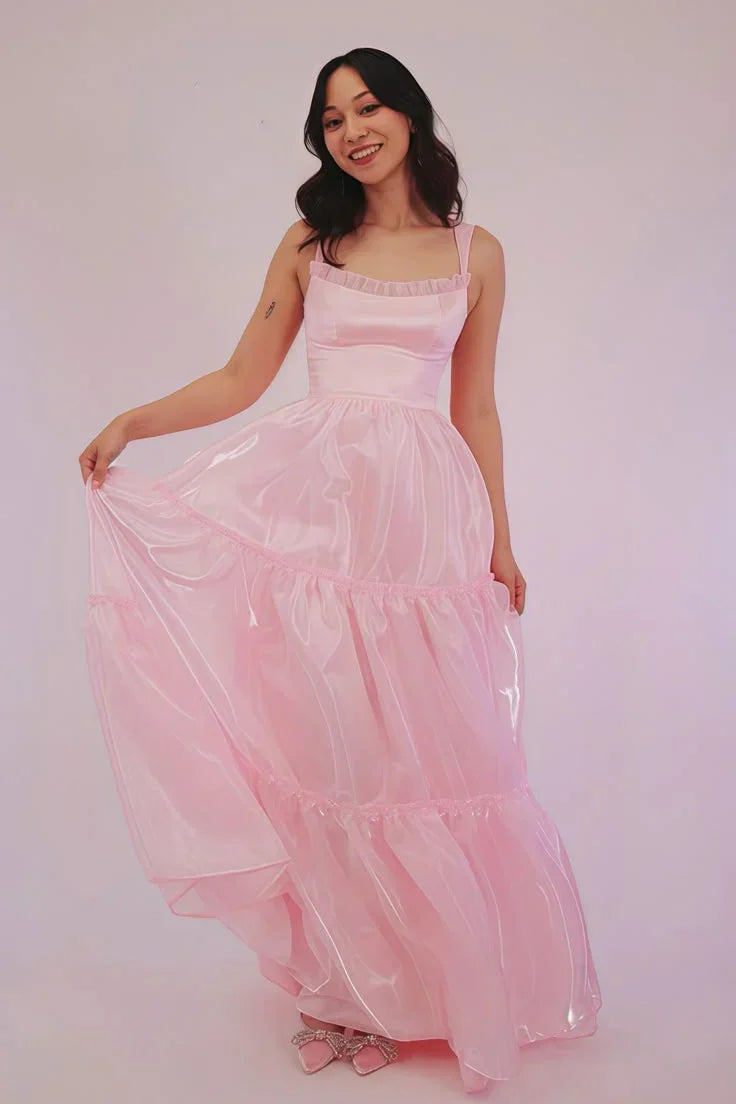 Cute Bateau Sleeveless A-Line Empire Party Prom Dress