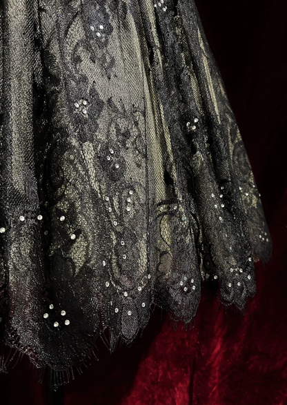 Vintage Ball Gown Off The Shoulder Black Tulle Lace Formal 8th Grade Homecoming Dresses Summer Middle School Hoco Dress 20th Birthday Outfits DH1157