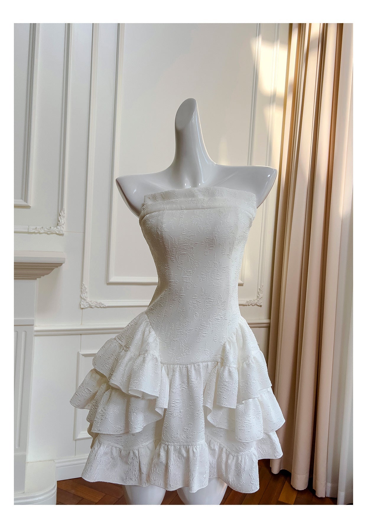 Modest A Line Spaghetti Straps White Satin Formal 8th Grade Homecoming Dresses Middle School Short Birthday Gowns Graduation Dress Hoco Outfits DH2107