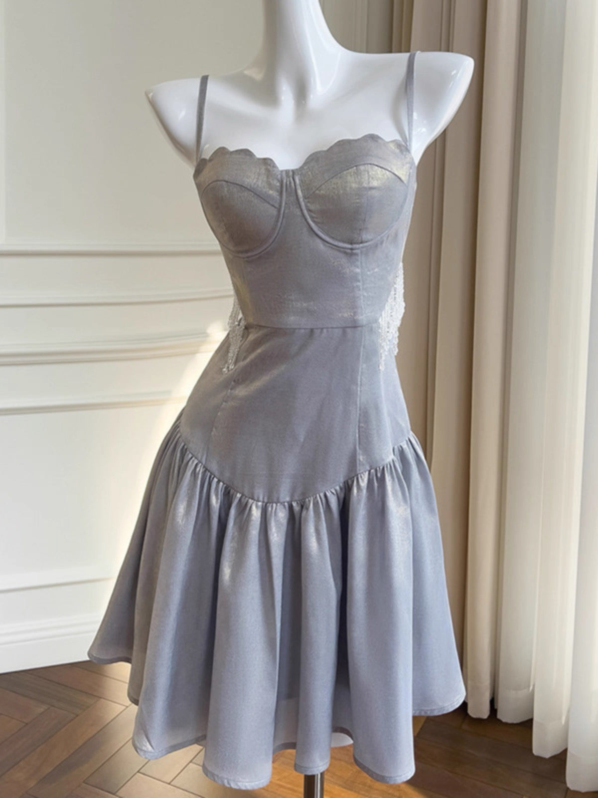 Cute A Line Spaghetti Straps Short Formal Homecoming Dress Middle School Short 20th Birthday Outfits Graduation Dress Cocktail Dresses DH2205