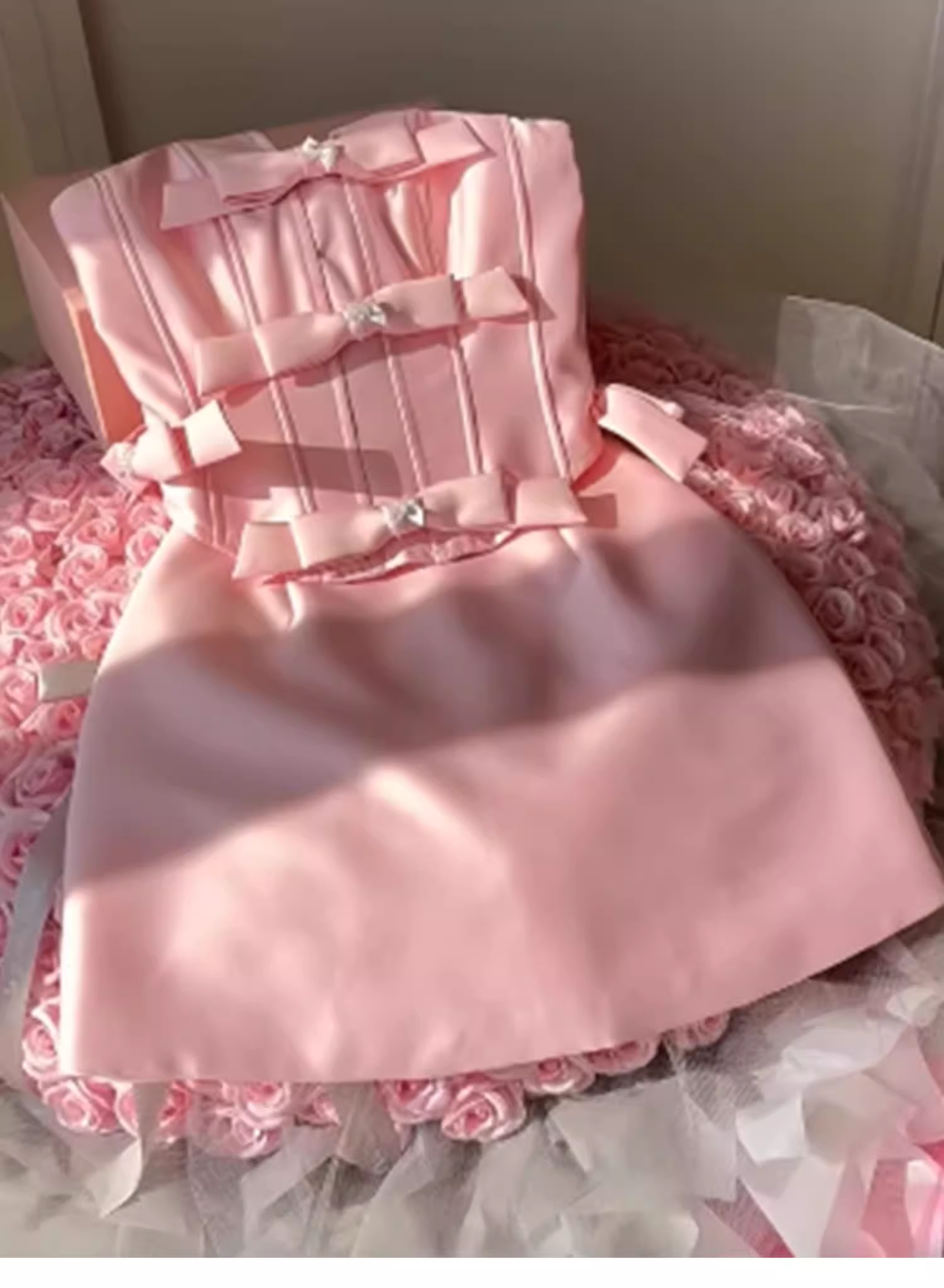Cute A line 2 Pieces Pink Satin Mini Short Formal 8th Grade Homecoming Dresses Summer Middle School Hoco Dress Homecoming Outfits 25 Birthday Dress DH633