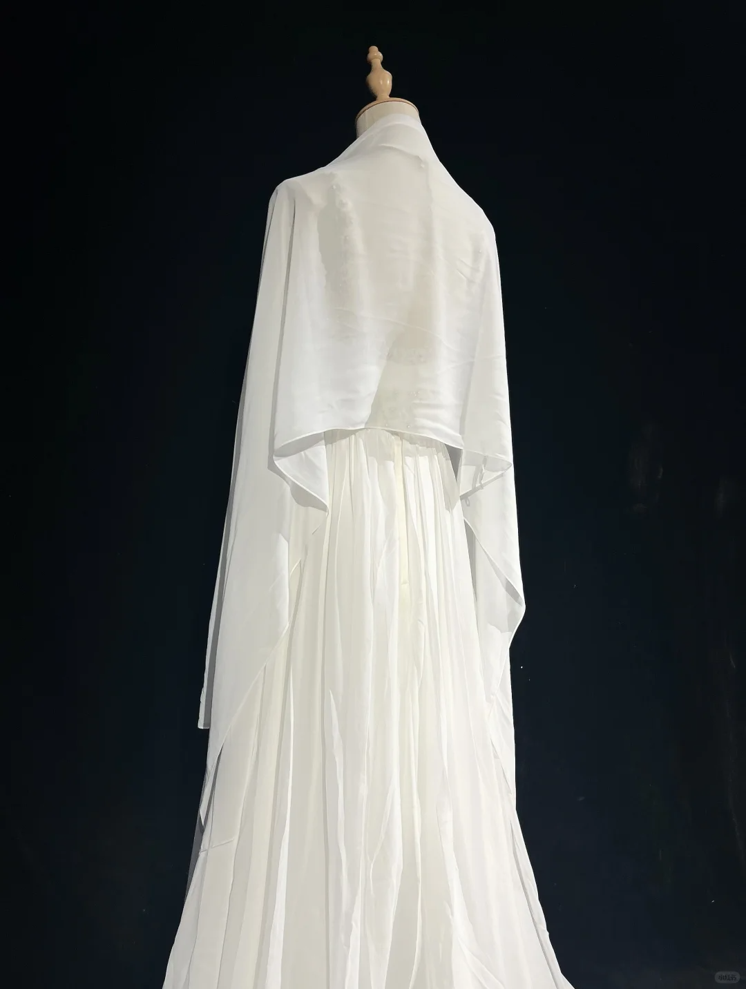 Vintage Bridal Gown 1960s A Line V Neck Chiffon Long White Wedding Dresses Elegant Bridal Gowns DH667