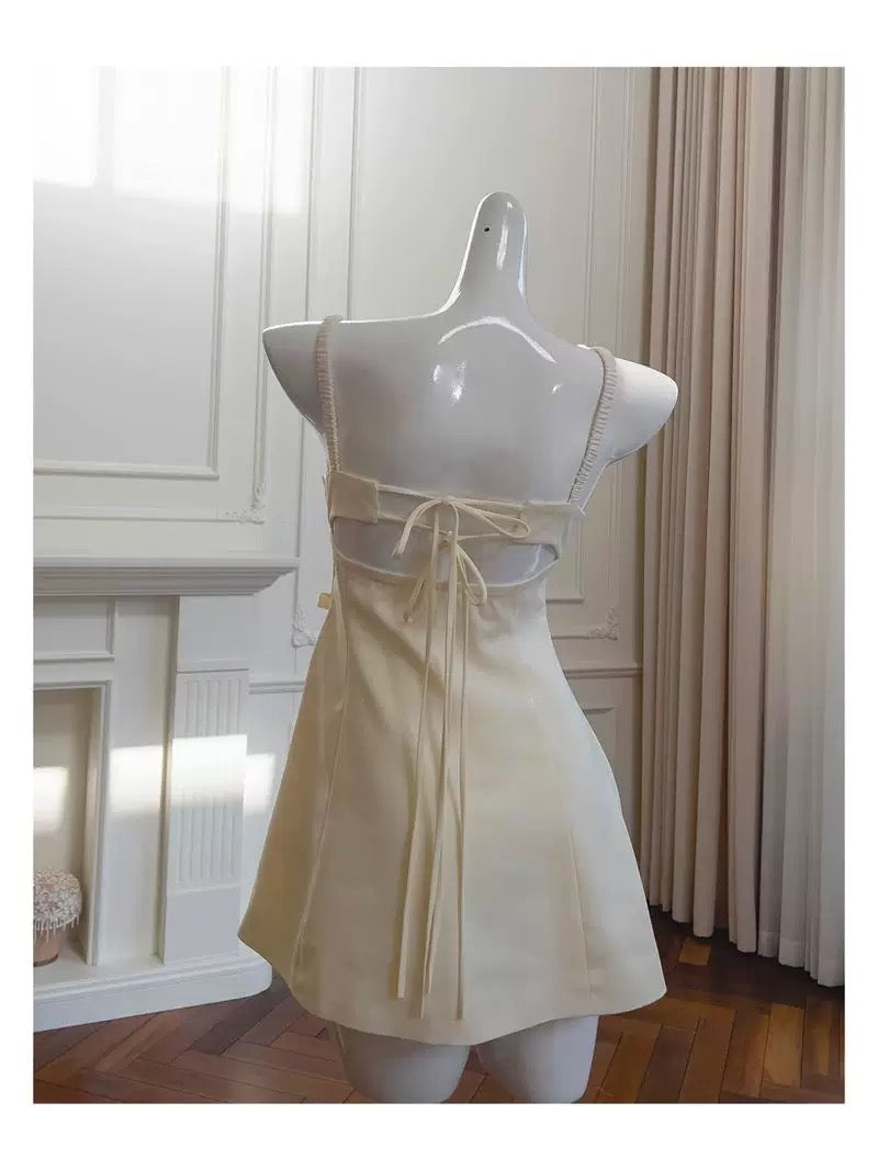 Cute A line Square Neck Short Satin Formal 8th Grade Homecoming Dresses Summer Middle School Hoco Dress Homecoming Outfits DH95