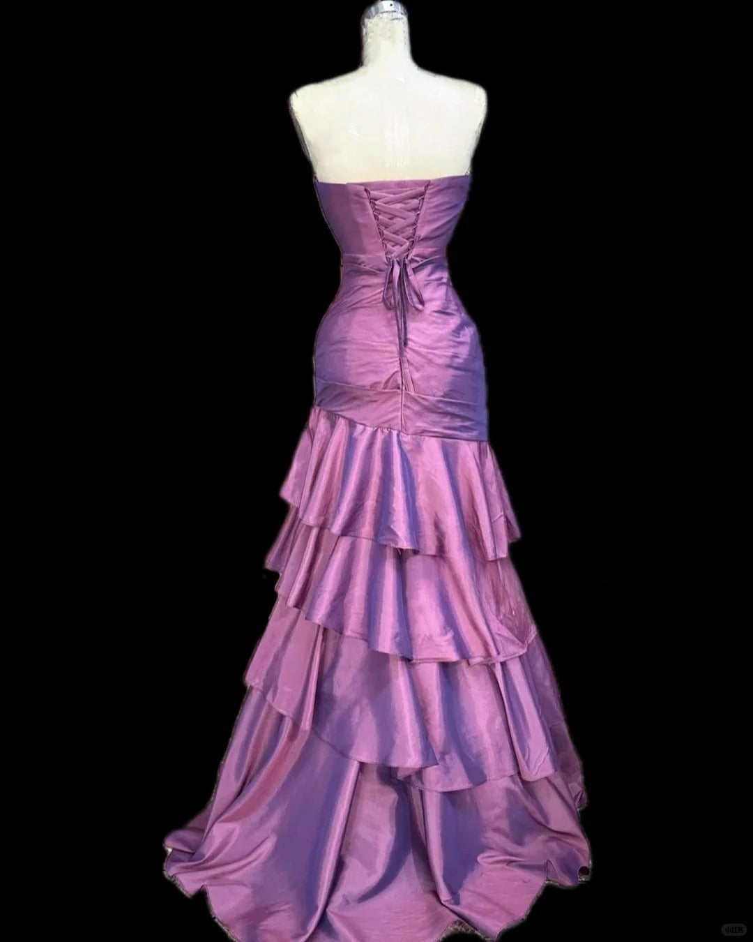 Elegant Sweetheart Mermaid Long Prom Dresses Satin Purple Evening Gowns Sleeveless Formal Dresses DP04180
