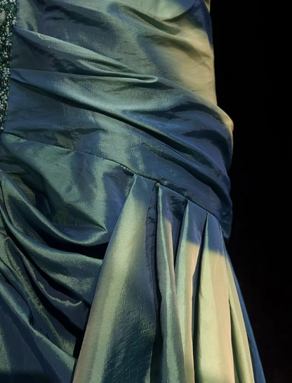 Sweetheart Sheath Long Prom Dresses Chic Satin Evening Dresses Sleeveless Formal Dresses DP04400