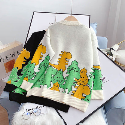 Dinosaur Long Sleeve Sweater HZ1024