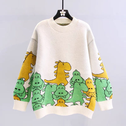 Cute Dinosaur Long Sleeve Sweater ED0085
