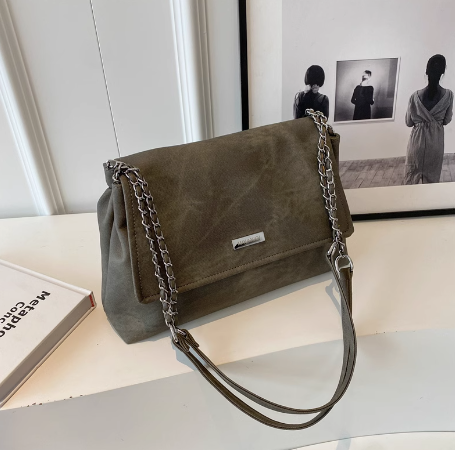 Commuter bag women's large capacity autumn and winter new fashion niche chain shoulder messenger bag ED0100