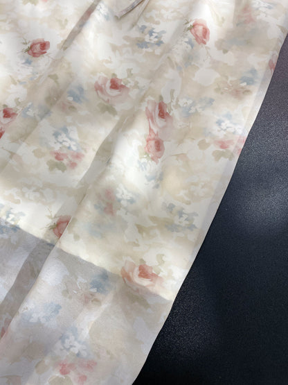 Gentle French sleeveless Sweet Floral Dress  ED01049