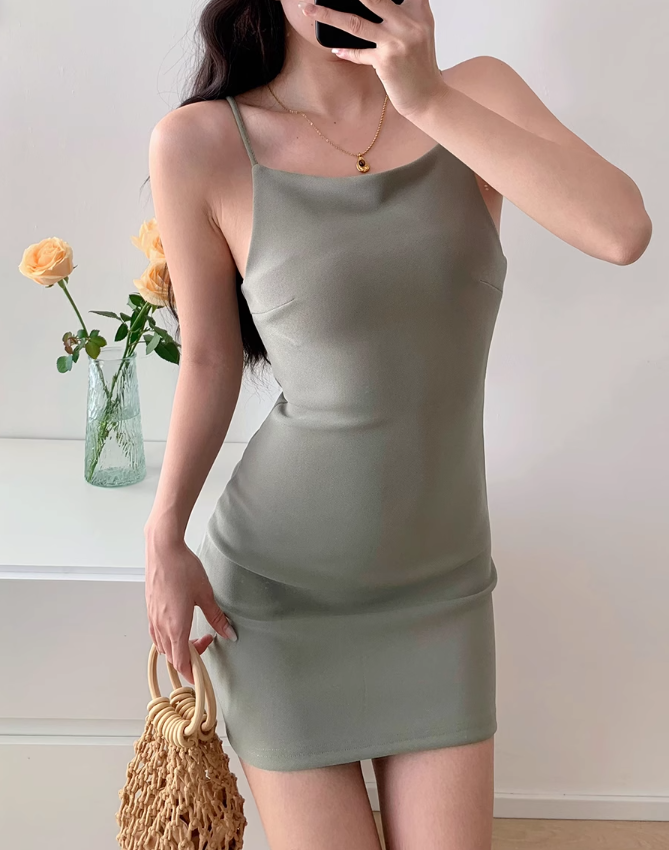 A-line short suspender skirt HZ1024