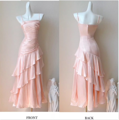 Vintage-Inspired Birthday Party Dresses Under $160_White Ruffled Layered Fairytale Graduation Prom Dresses ED01131