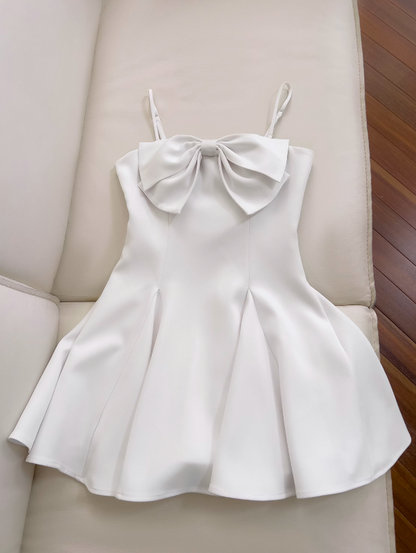 Bow Short Suspender Dress HZ1024