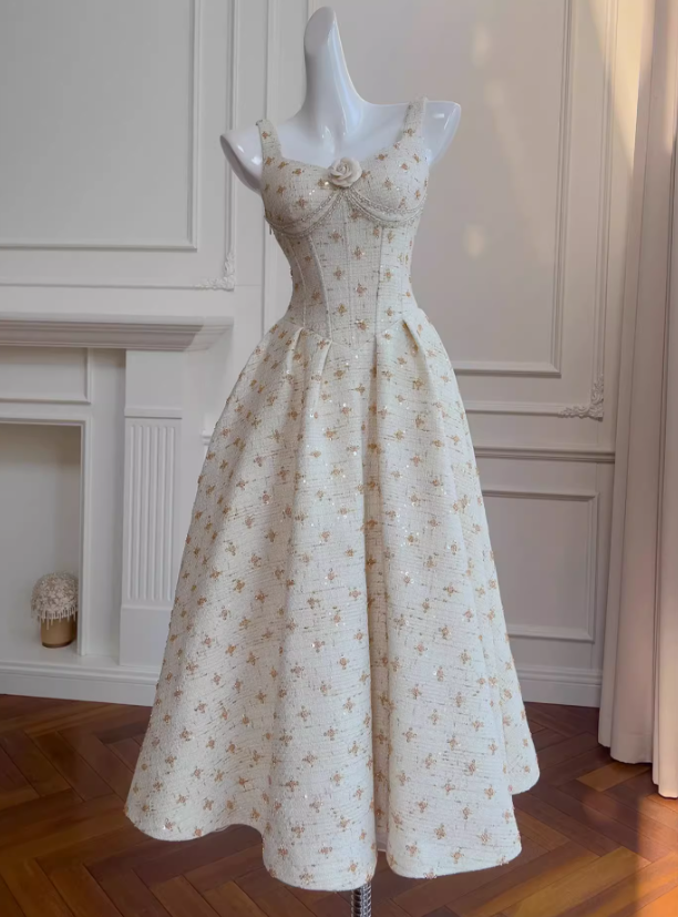 suspender tea break dress birthday dress HZ1024