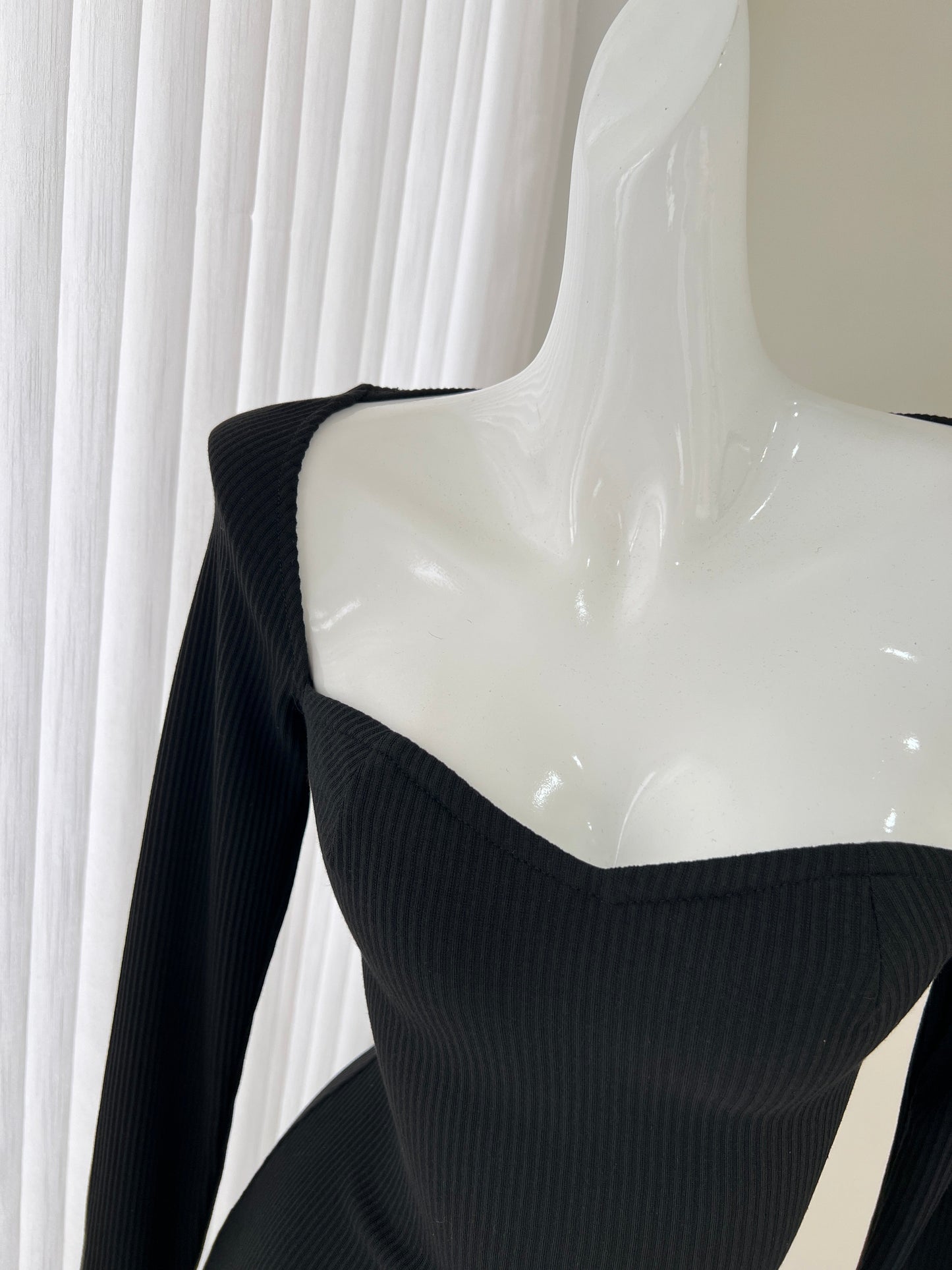 black long sleeve dress, birthday dress HZ1024
