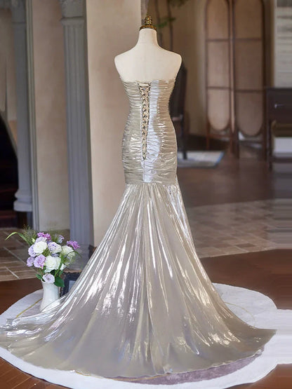 Strapless Long Prom Dress, Beautiful Evening Party Dress HZ1024