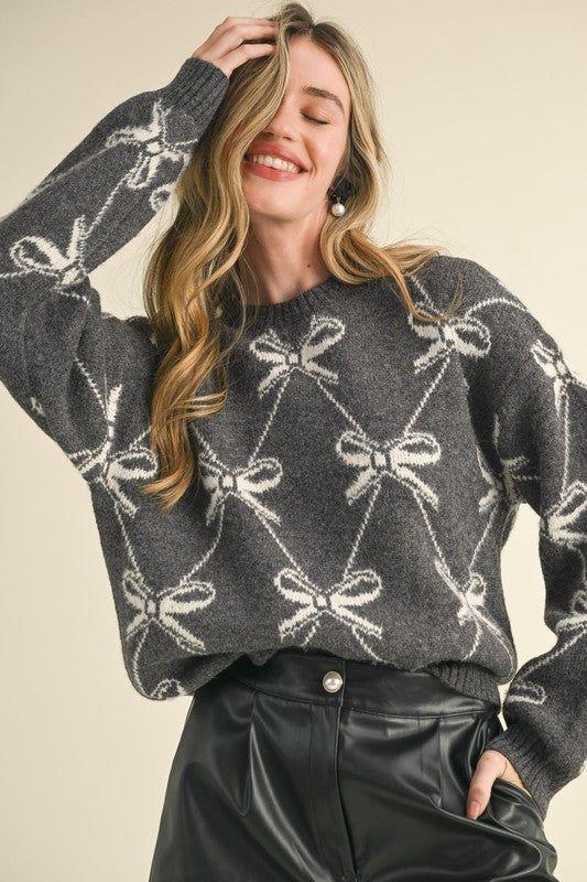 crew neck pullover sweater ED01340