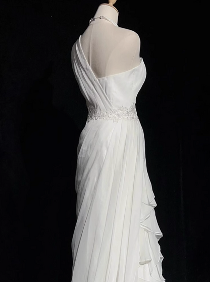Bodycon Satin Tulle Long Prom Dress Simple Wedding Dress HZ1024