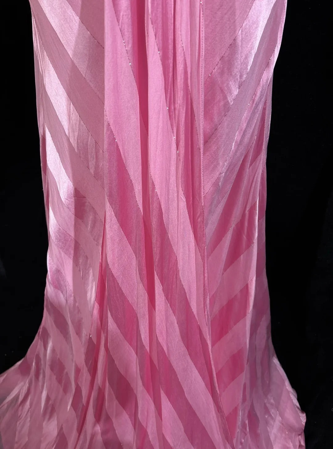 Pink Mermaid Spaghetti Straps Satin Beaded Long Prom Dress Beautiful Bridalmaid Dress Birthday Dress ED01632
