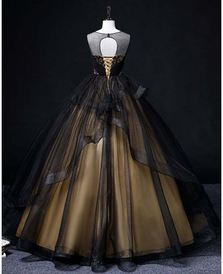 Round Neck Tulle Long Prom Dress, Elegant Evening Dress HZ1024