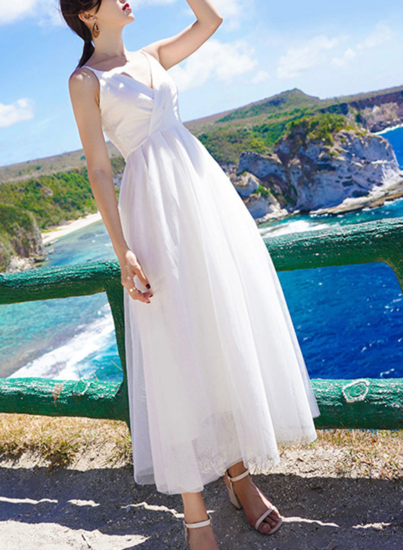 A Line Tulle Dress Summer Dress HZ1024